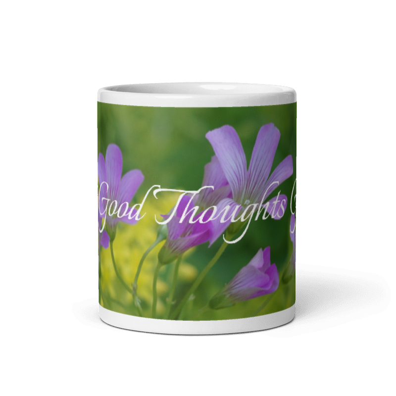 Let Good Thoughts Grow mug Oxalis