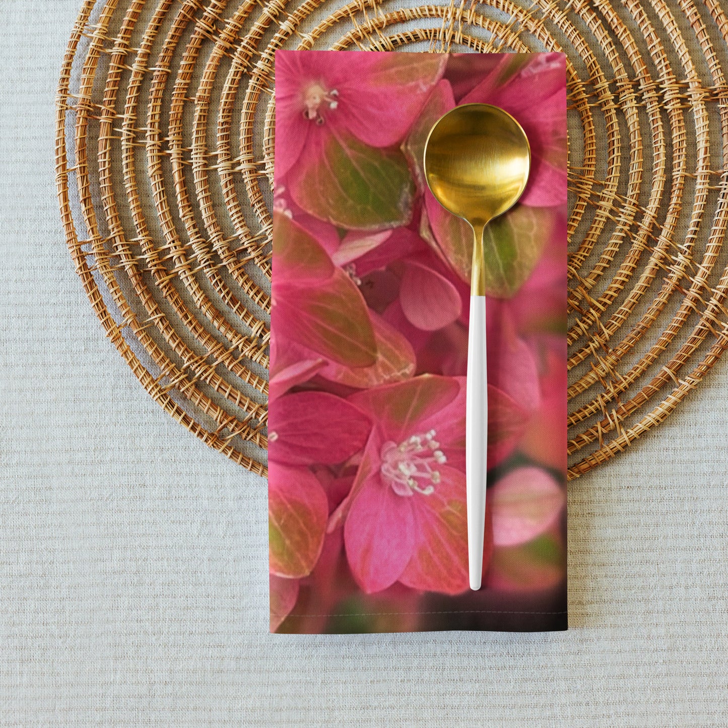 Pink Hydrangea Cloth napkin set