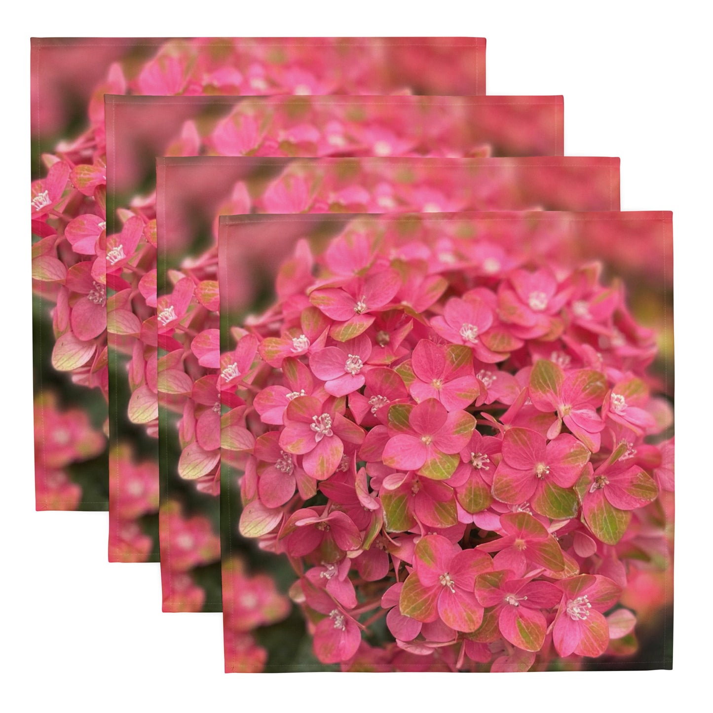 Pink Hydrangea Cloth napkin set