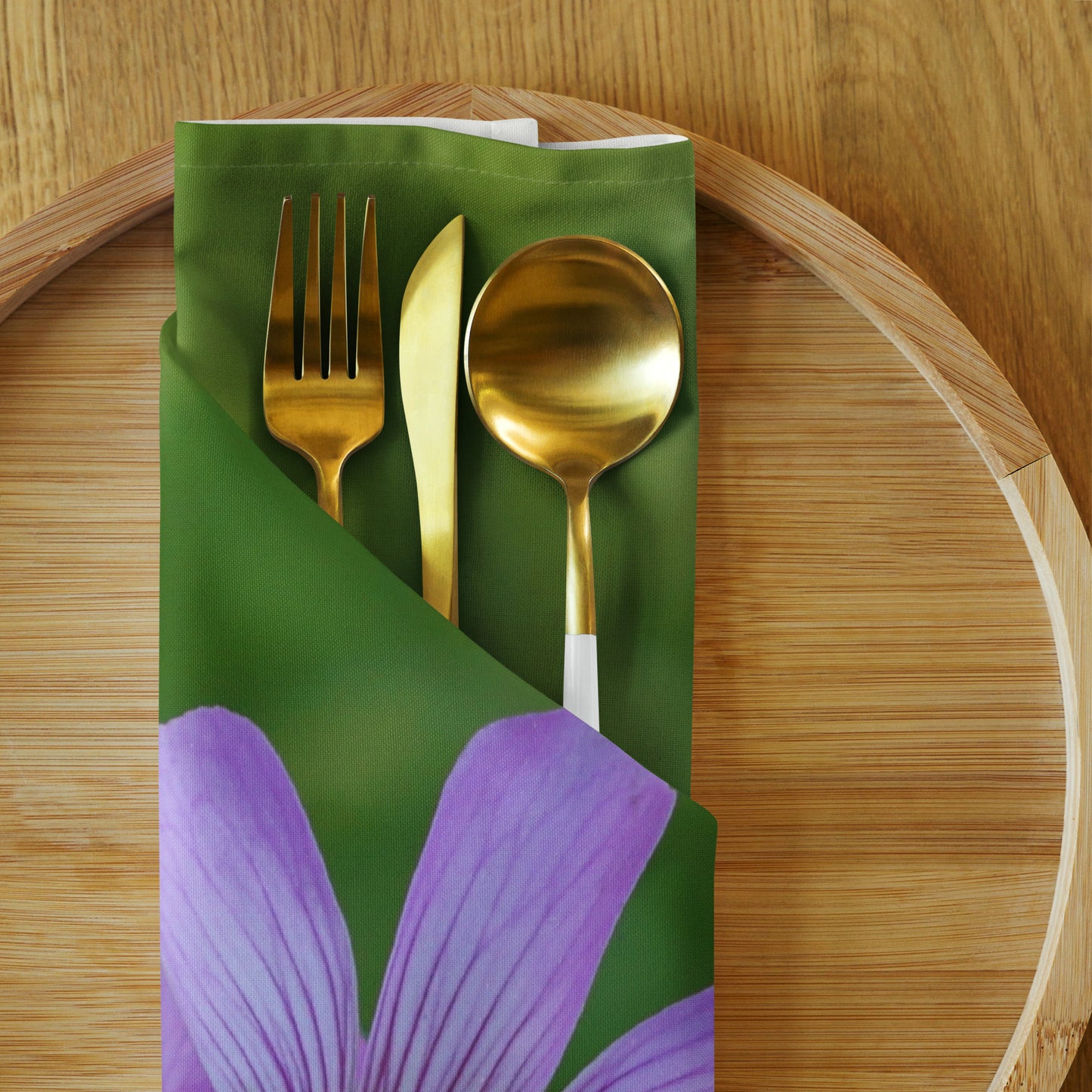 Pink Oxalis Cloth napkin set