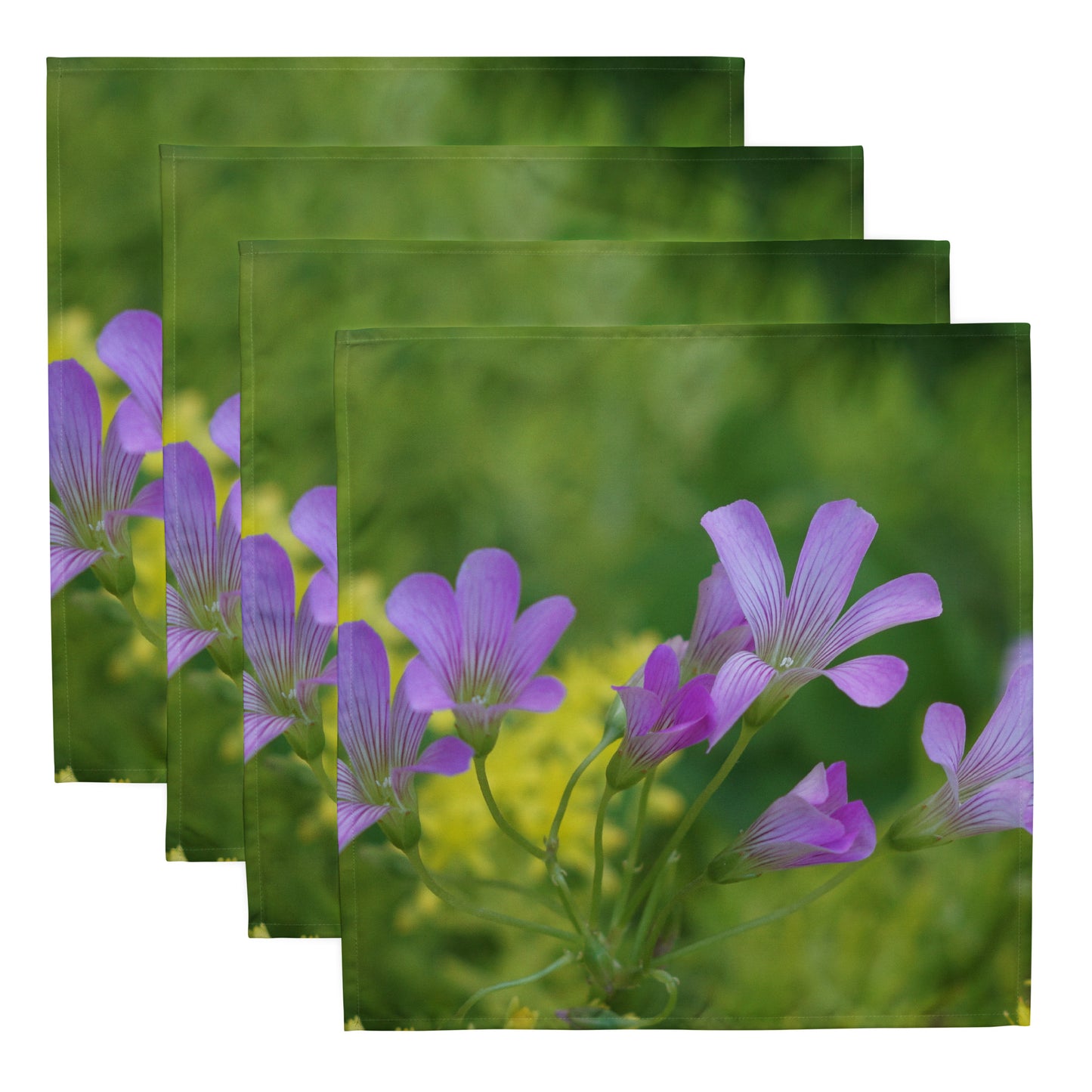 Pink Oxalis Cloth napkin set