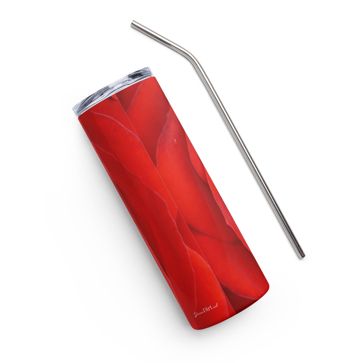 Red Rose Stainless steel tumbler