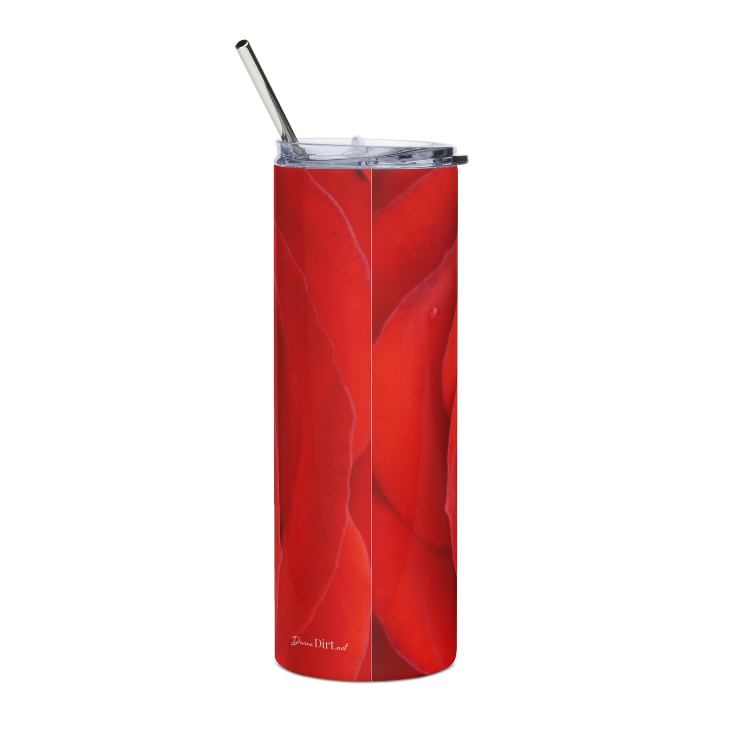Red Rose Stainless steel tumbler