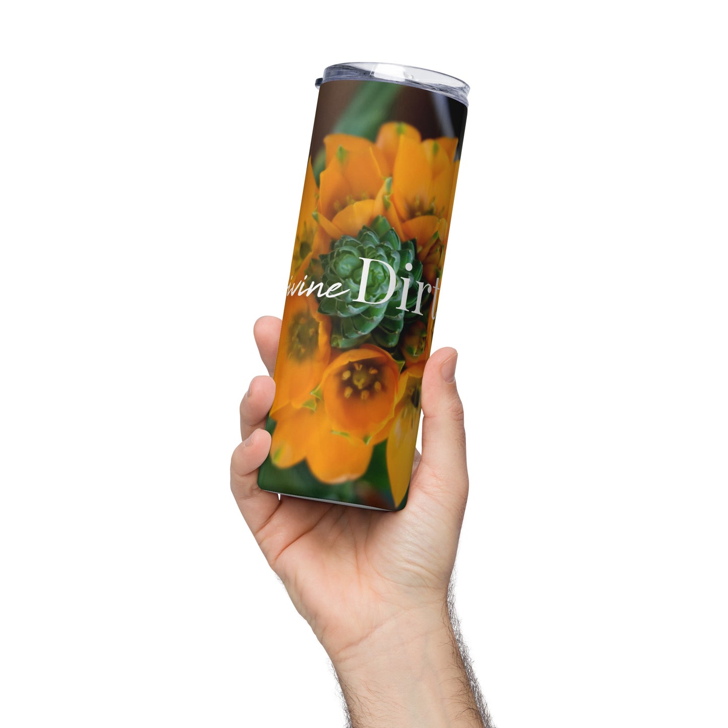 Divine Dirt Orange Star Stainless steel tumbler