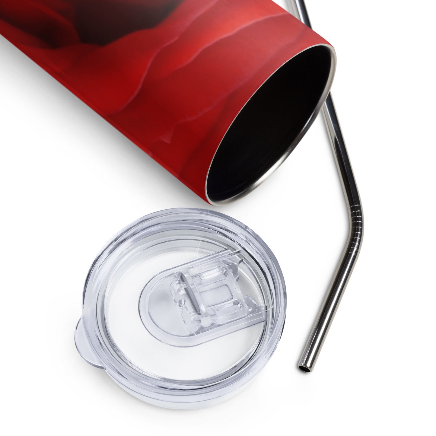 Red Rose Stainless steel tumbler