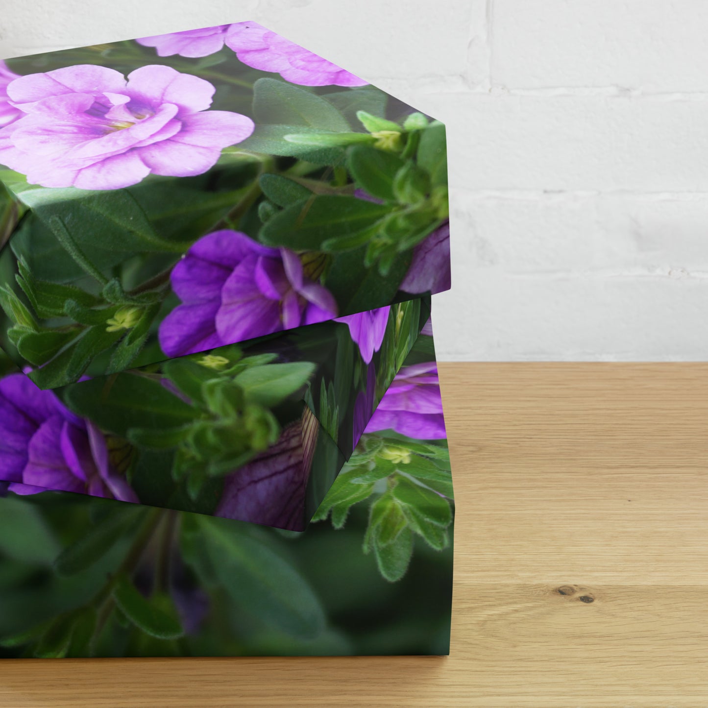 Purple Petunias Wrapping paper sheets