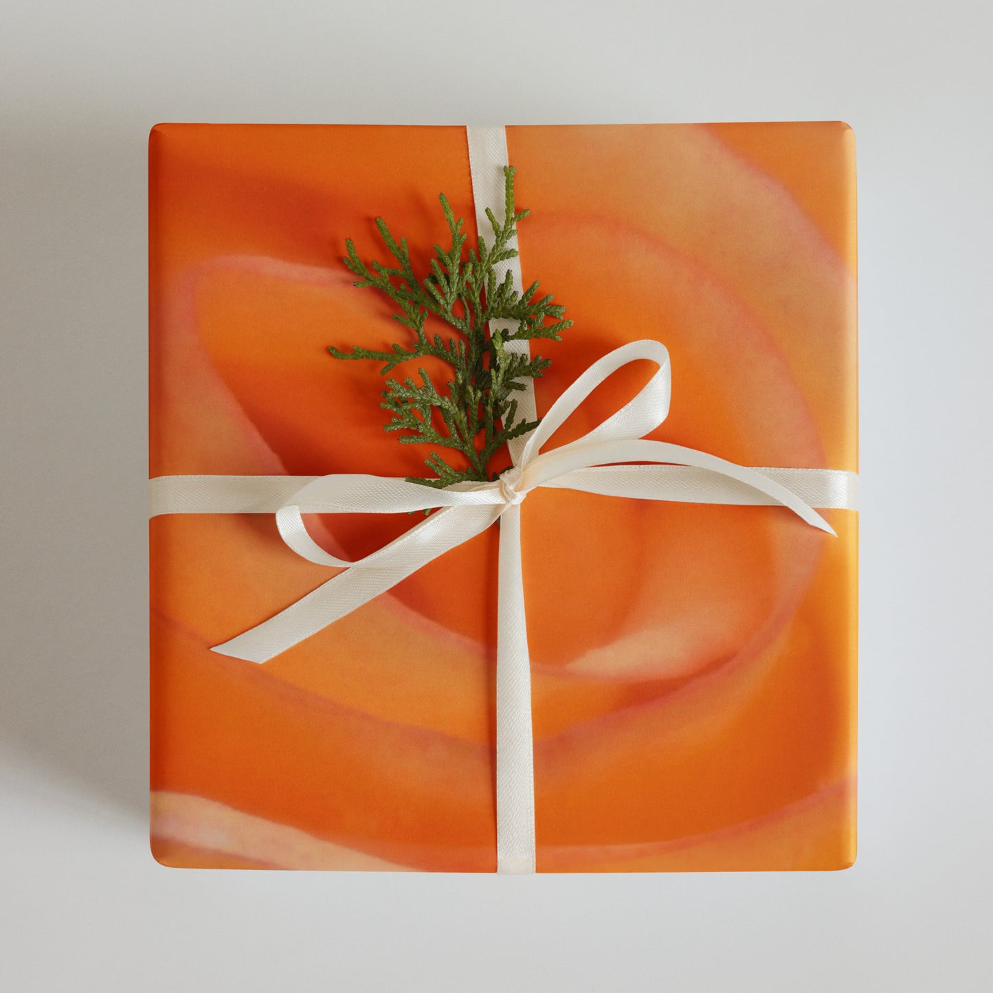 Orange Rose Wrapping paper sheets