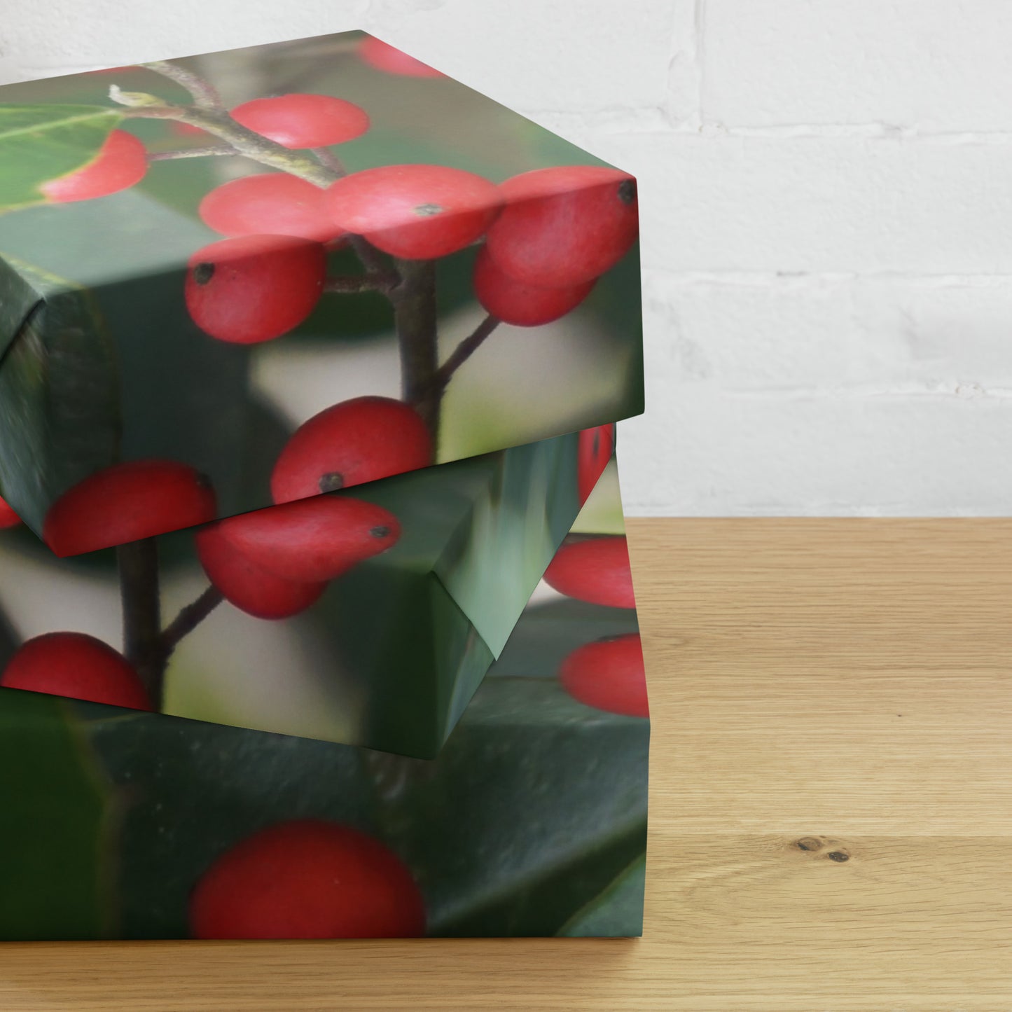 Holly Berries Wrapping paper sheets