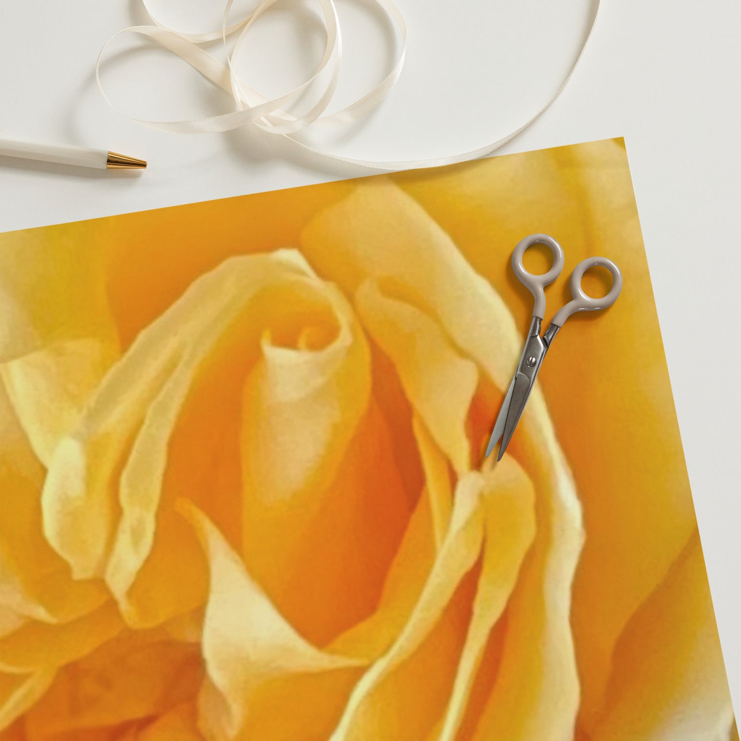 Yellow Roses Wrapping paper sheets