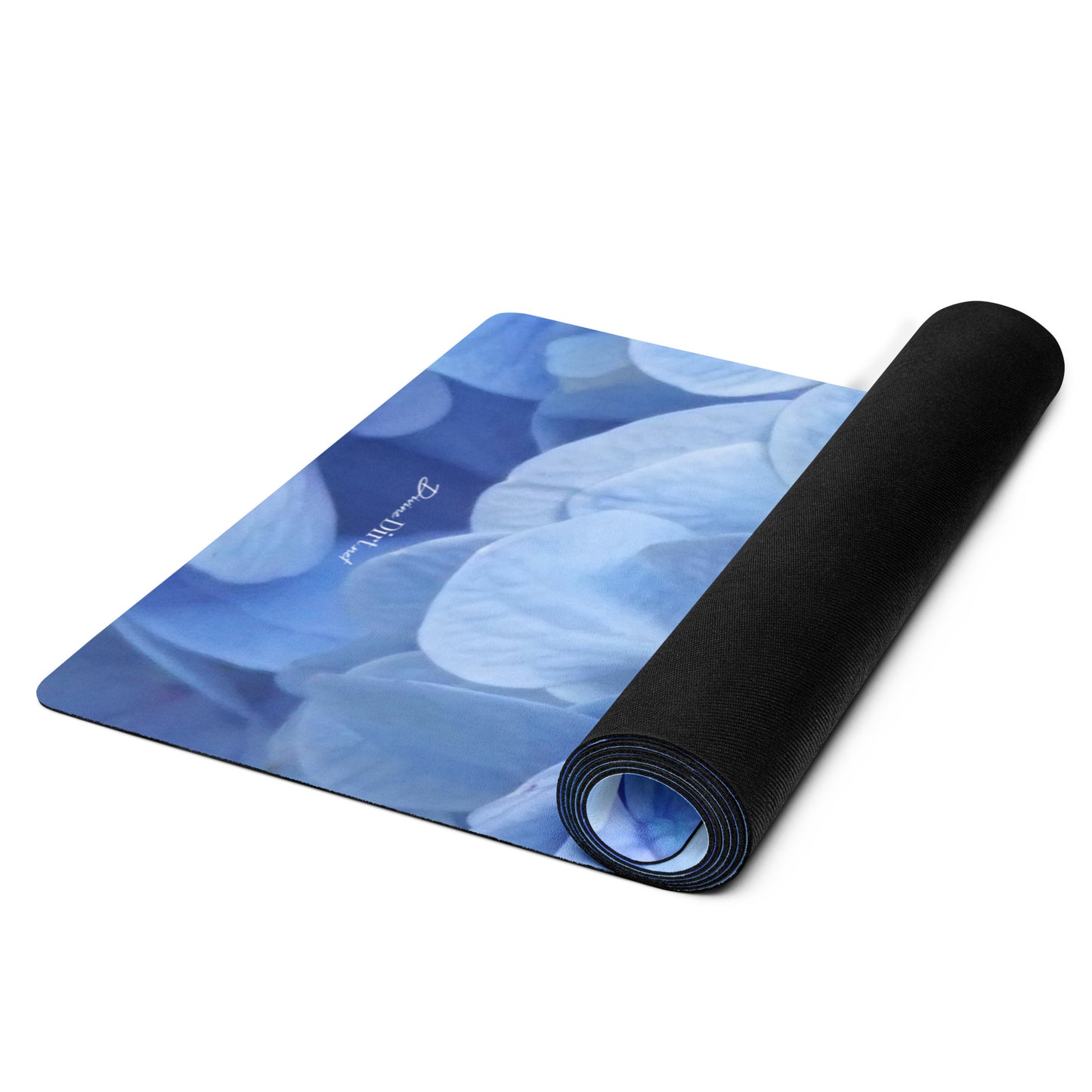 Blue Hydrangea Yoga mat