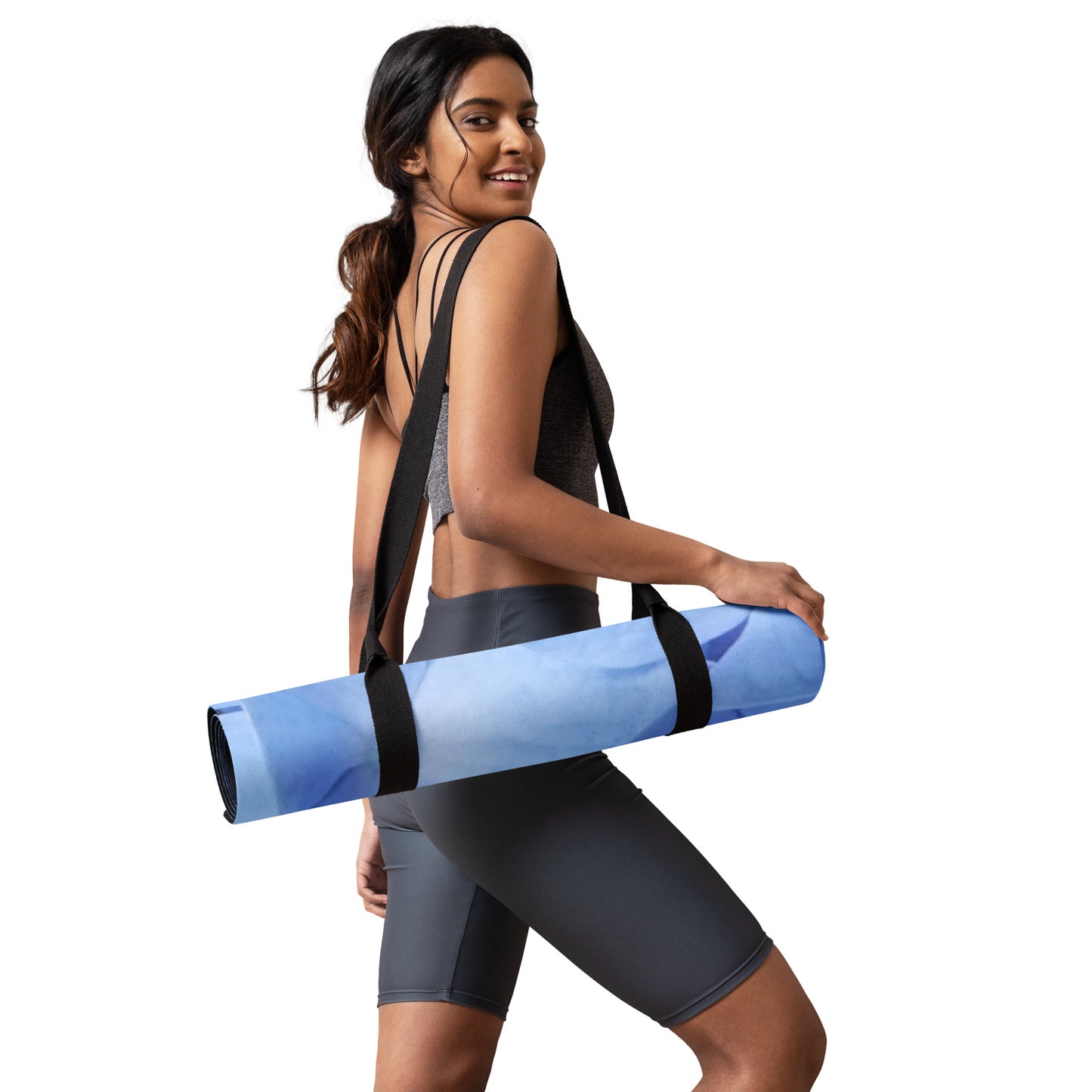 Blue Hydrangea Yoga mat
