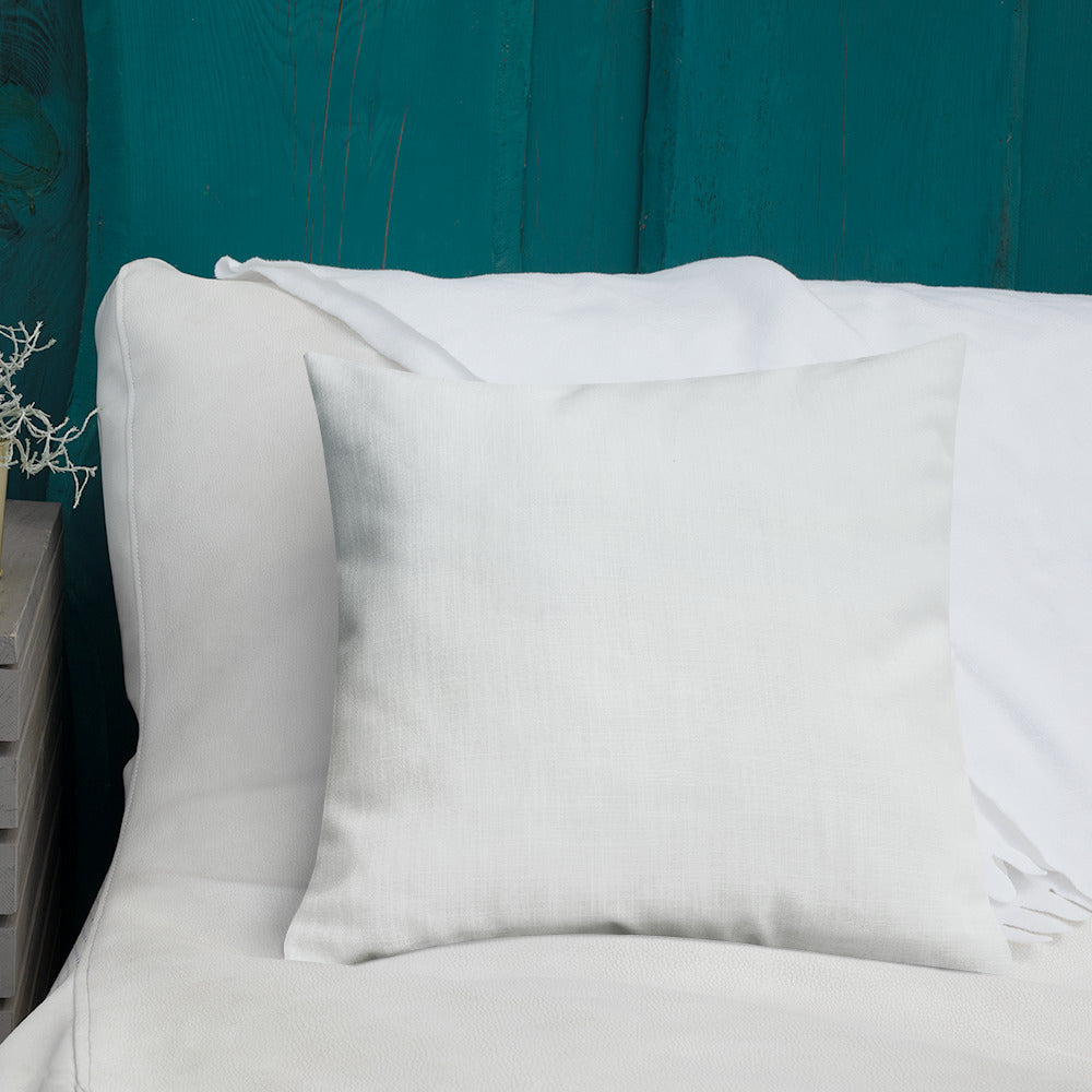Orange Delight Rose Premium Pillow with White Back
