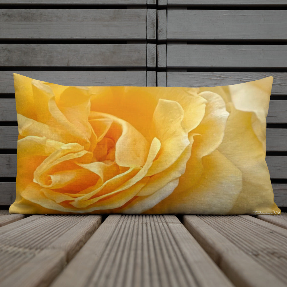 Yellow Rose Premium Pillow