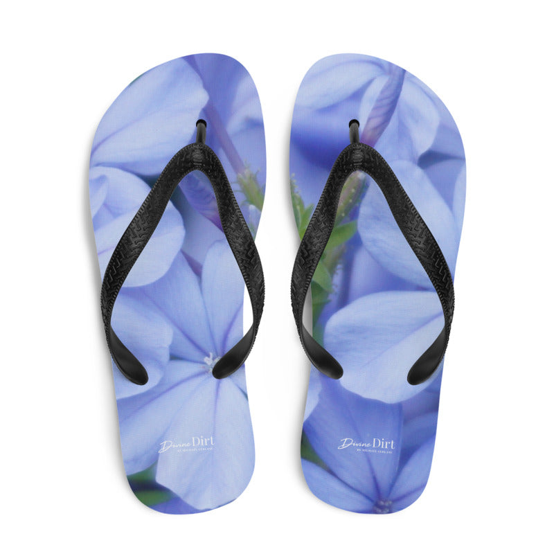 Blue Plumbago Flip-Flops
