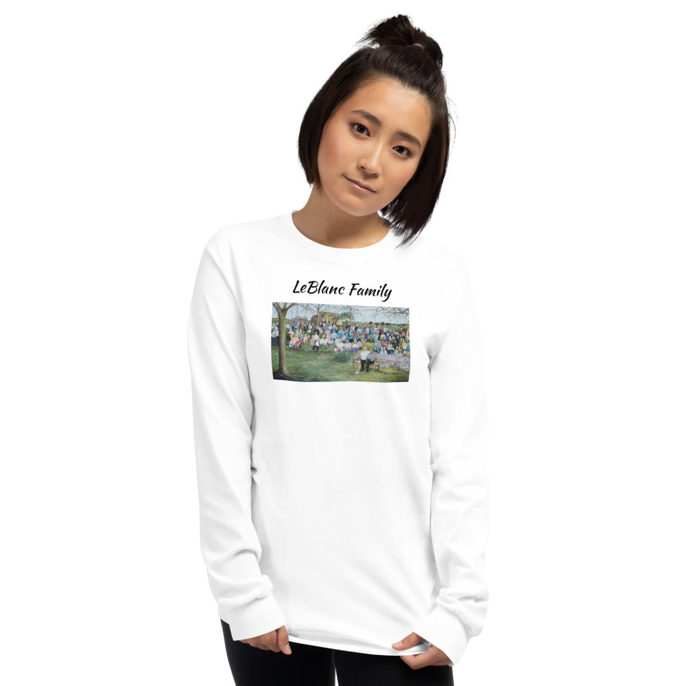 LeBlanc Family Long Sleeve Shirt in White