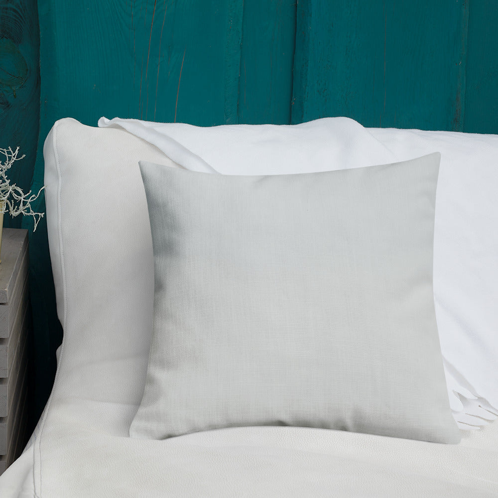 Pink Turks Cap Premium Pillow with Soft Grey Back
