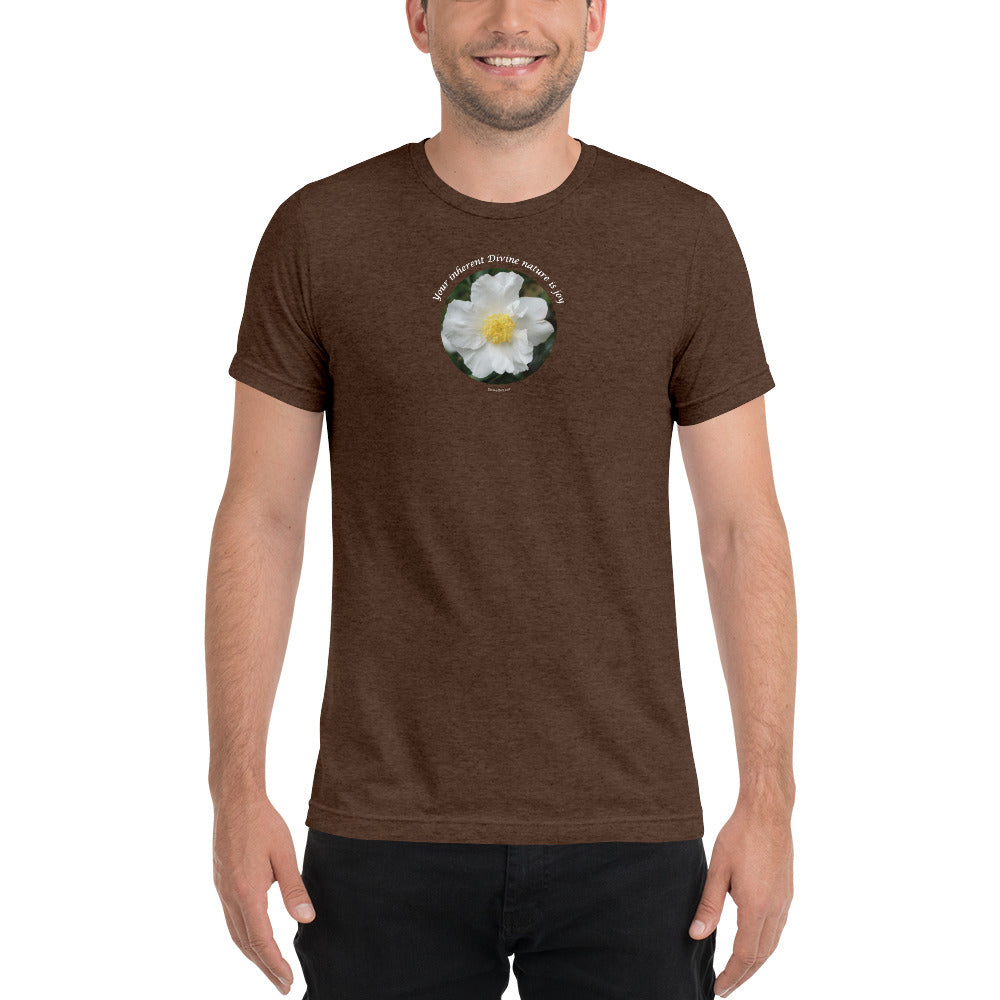 Your inherent Divine nature is joy_Unisex Tri-Blend Short sleeve T-Shirt | Bella + Canvas 3413