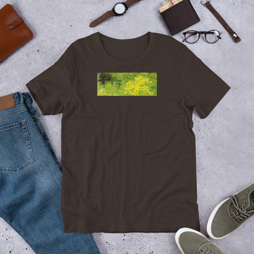 Sedum Angelina Stonecrop "Give the energy of thanks" Unisex T-Shirt