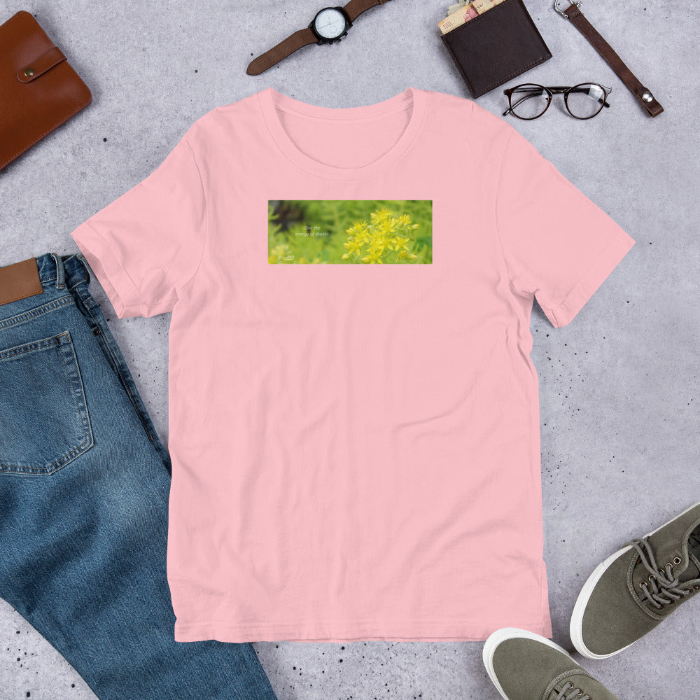 Sedum Angelina Stonecrop "Give the energy of thanks" Unisex T-Shirt