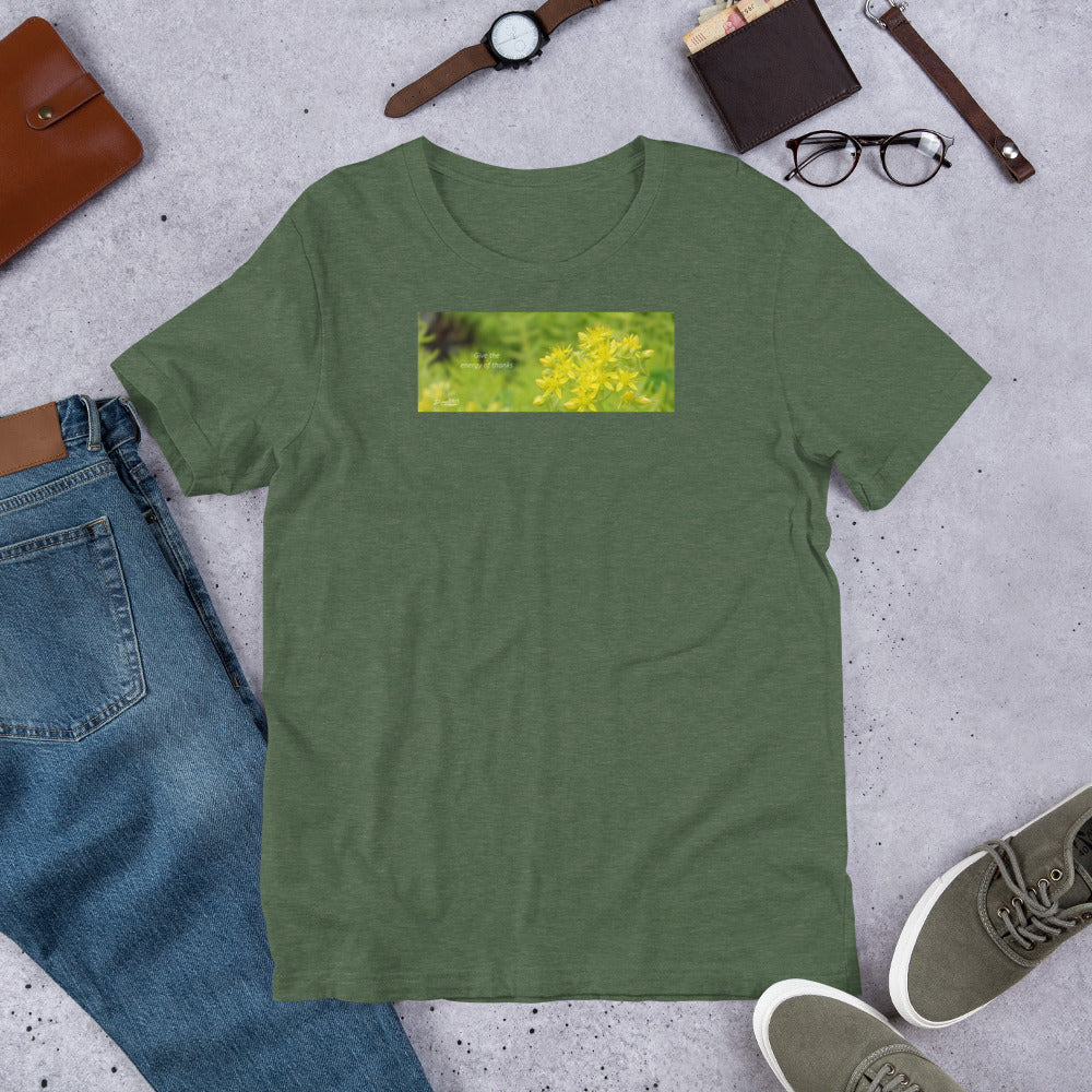 Sedum Angelina Stonecrop "Give the energy of thanks" Unisex T-Shirt