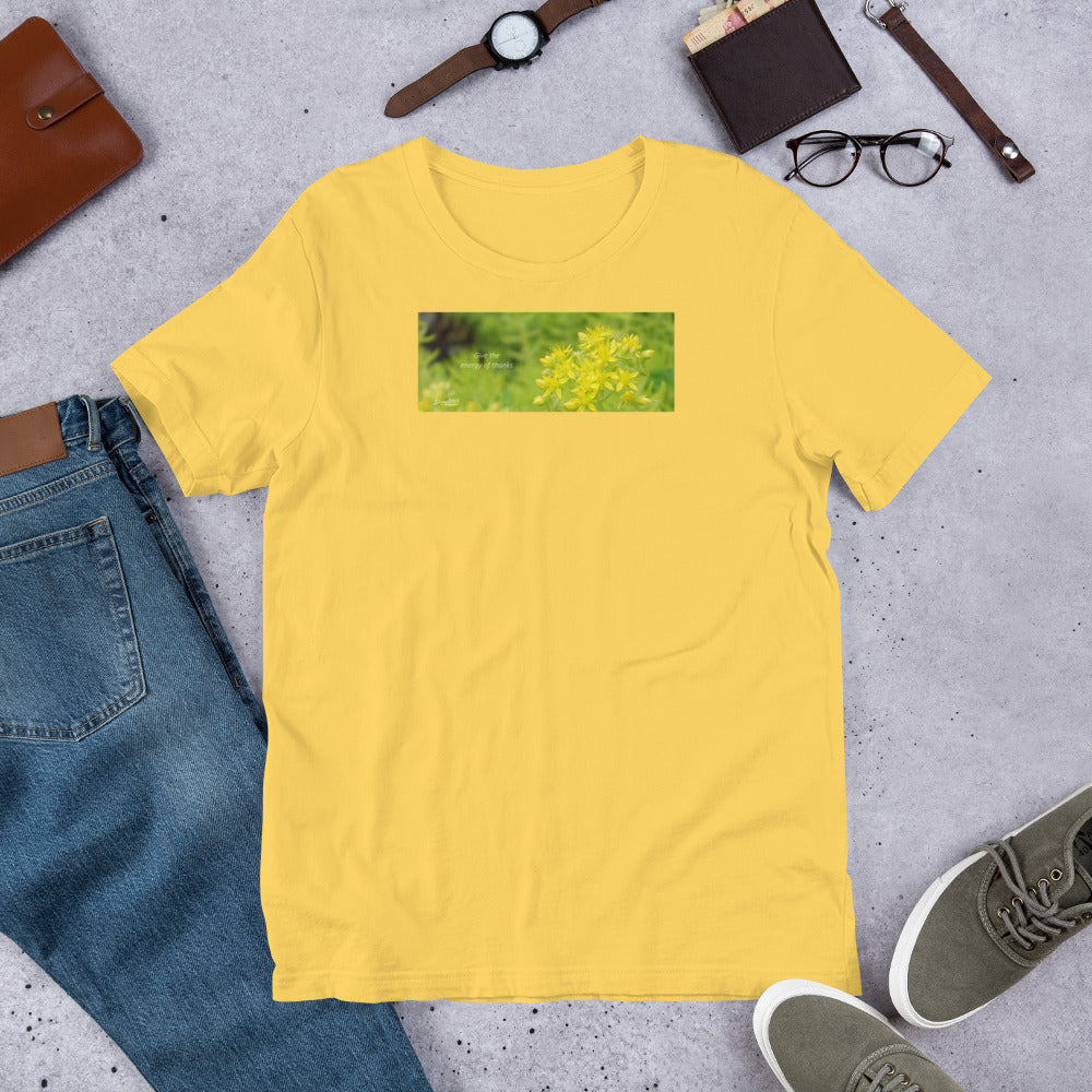 Sedum Angelina Stonecrop "Give the energy of thanks" Unisex T-Shirt