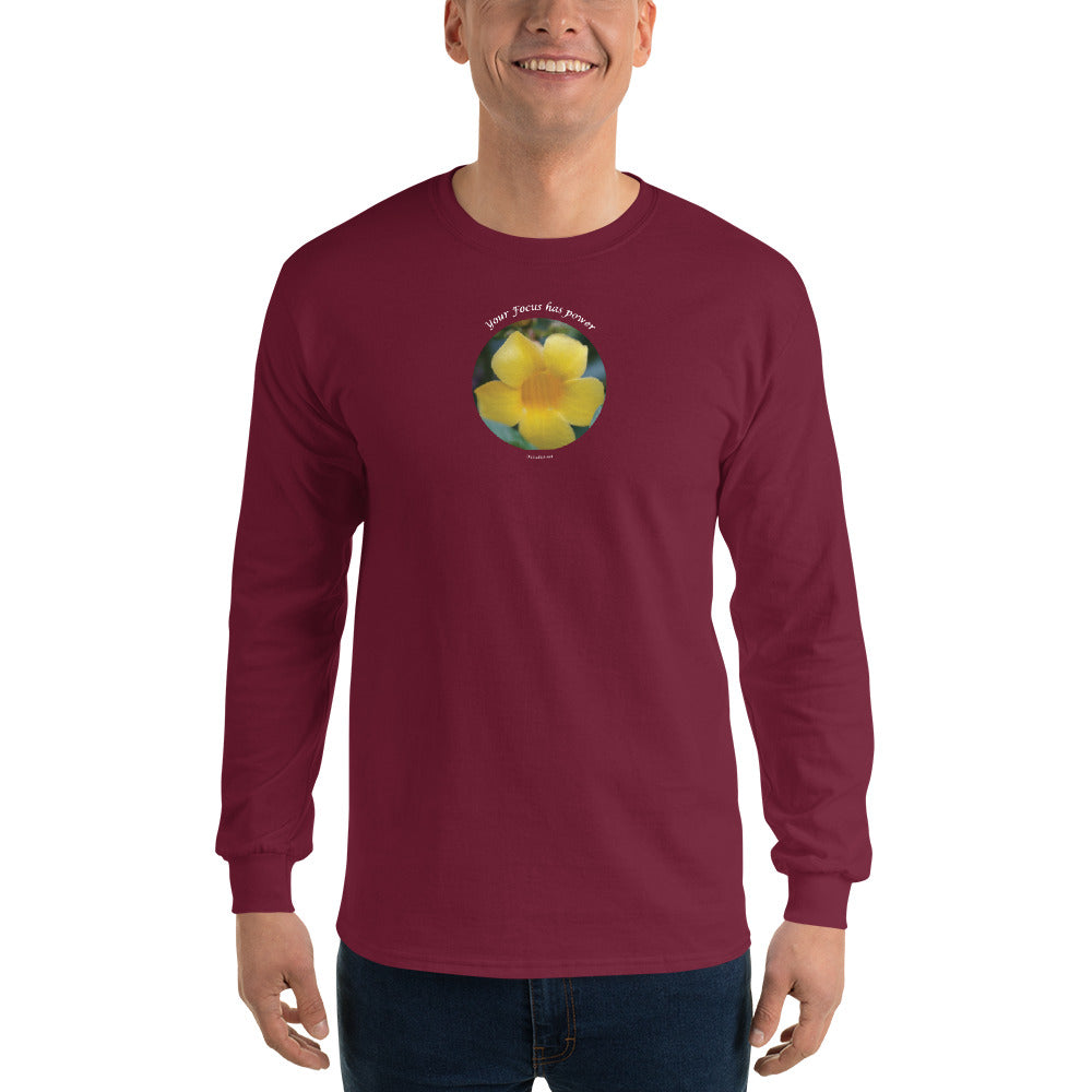 Your Focus has Power_ Men’s Long Sleeve Shirt