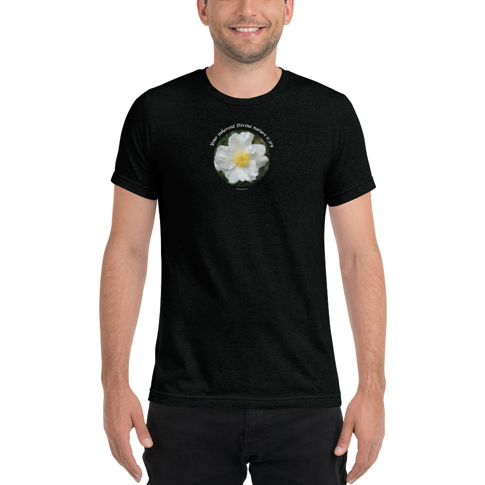 Your inherent Divine nature is joy_Unisex Tri-Blend Short sleeve T-Shirt | Bella + Canvas 3413