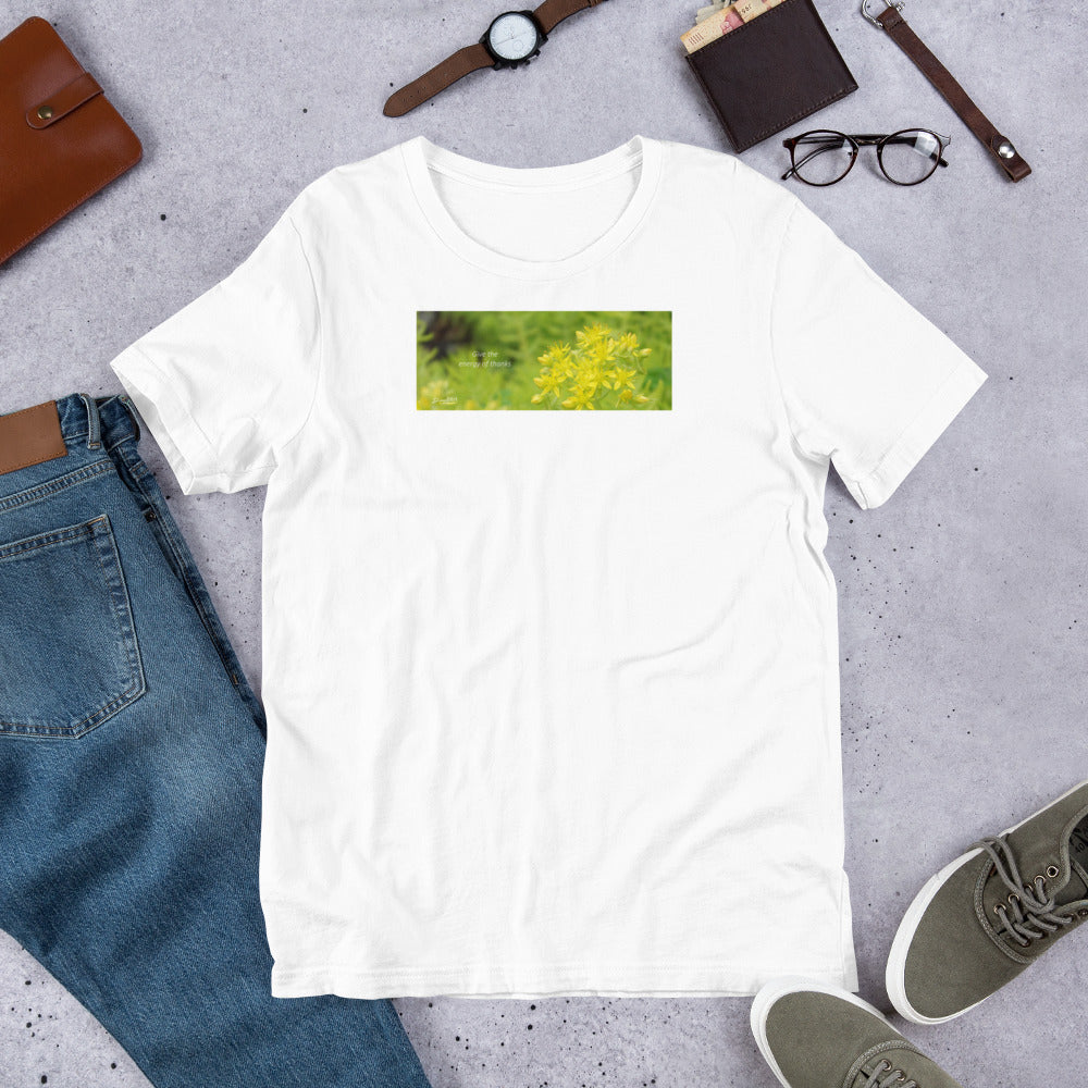 Sedum Angelina Stonecrop "Give the energy of thanks" Unisex T-Shirt