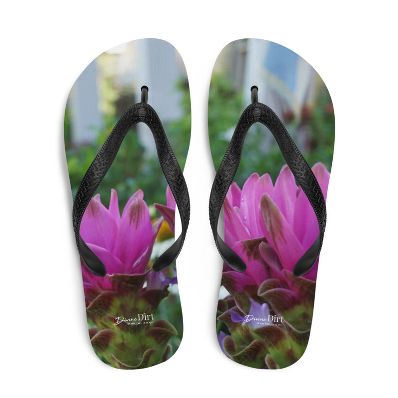 Pink Siam Tulips Flip-Flops. 'Hanging out on the Porch'