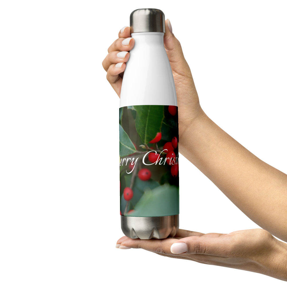 Merry Christmas Stainless Steel Water Bottle