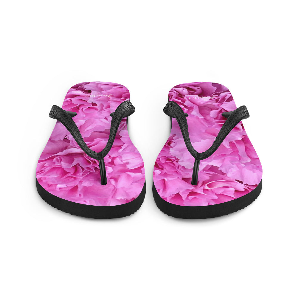 Pink Carnations Flip-Flops