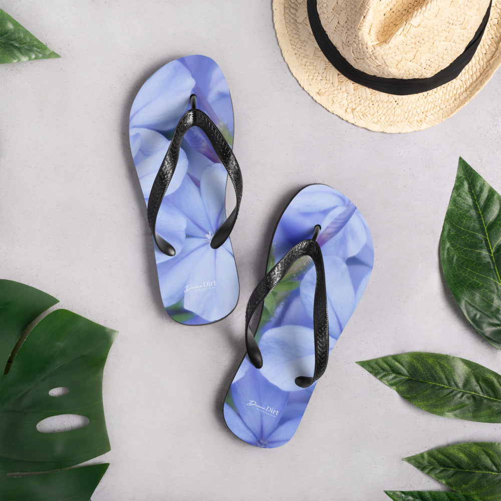 Blue Plumbago Flip-Flops