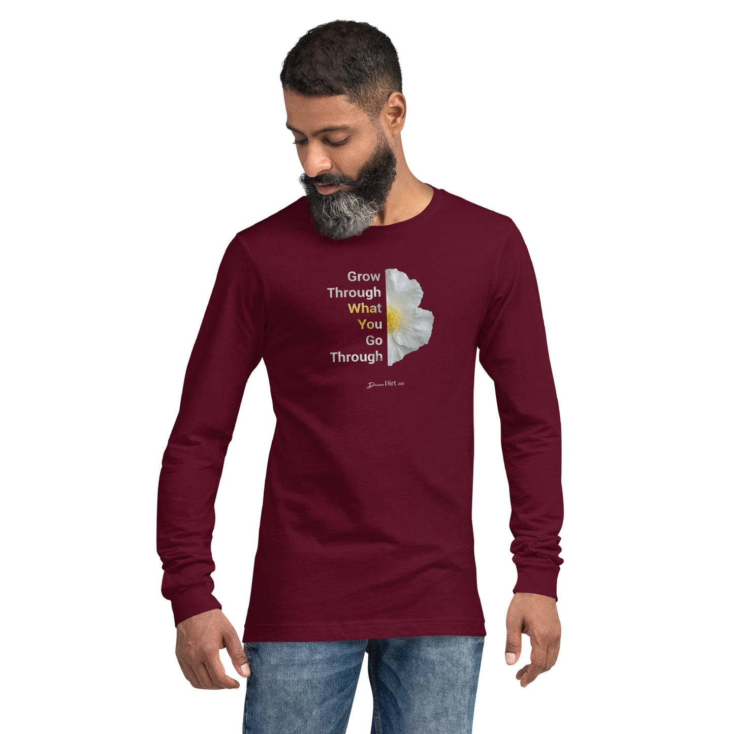 Grow Through What you Go ThroughUnisex Long Sleeve Tee