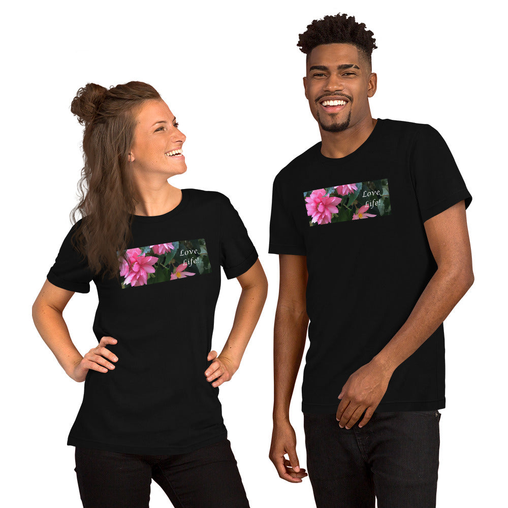 Love Life! Funky Pink Begonia Short-Sleeve T-Shirt
