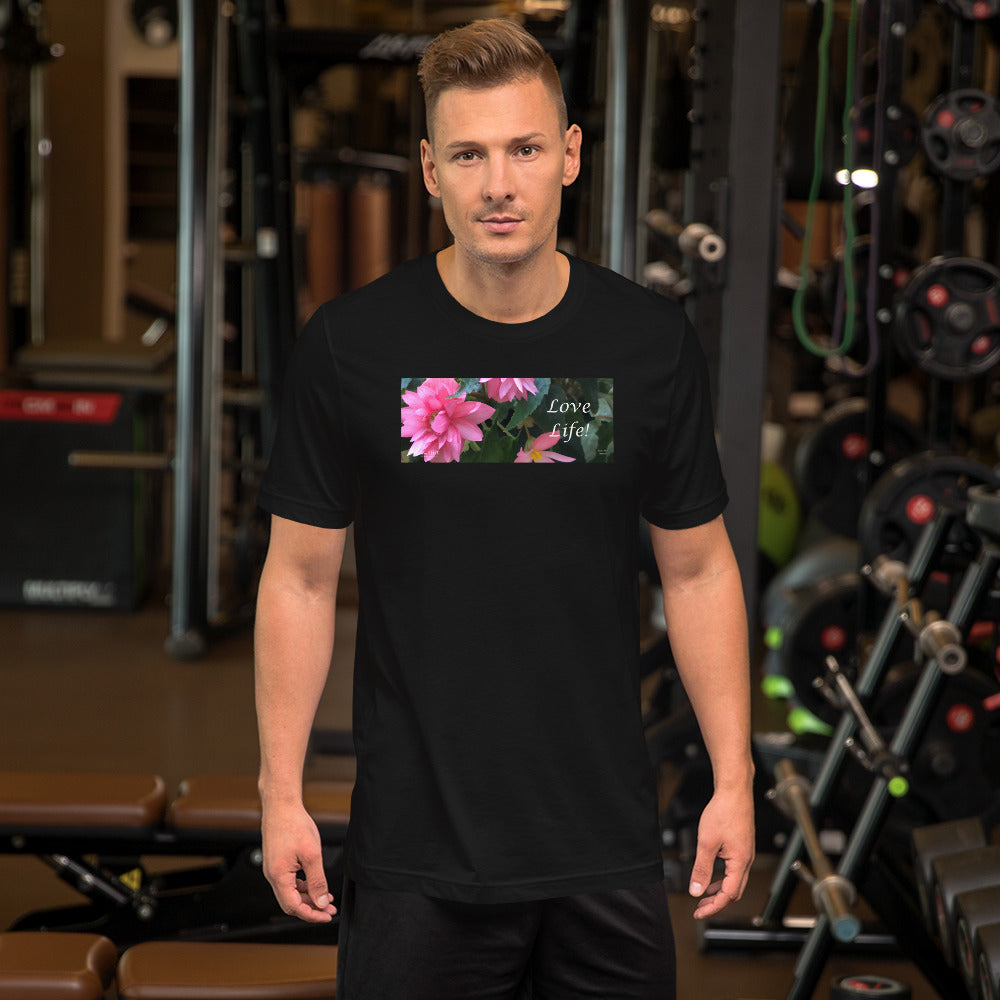 Love Life! Funky Pink Begonia Short-Sleeve T-Shirt