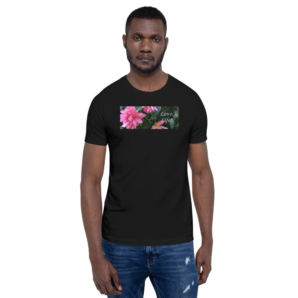 Love Life! Funky Pink Begonia Short-Sleeve T-Shirt