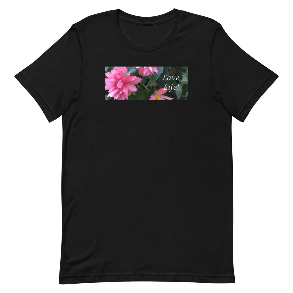 Love Life! Funky Pink Begonia Short-Sleeve T-Shirt