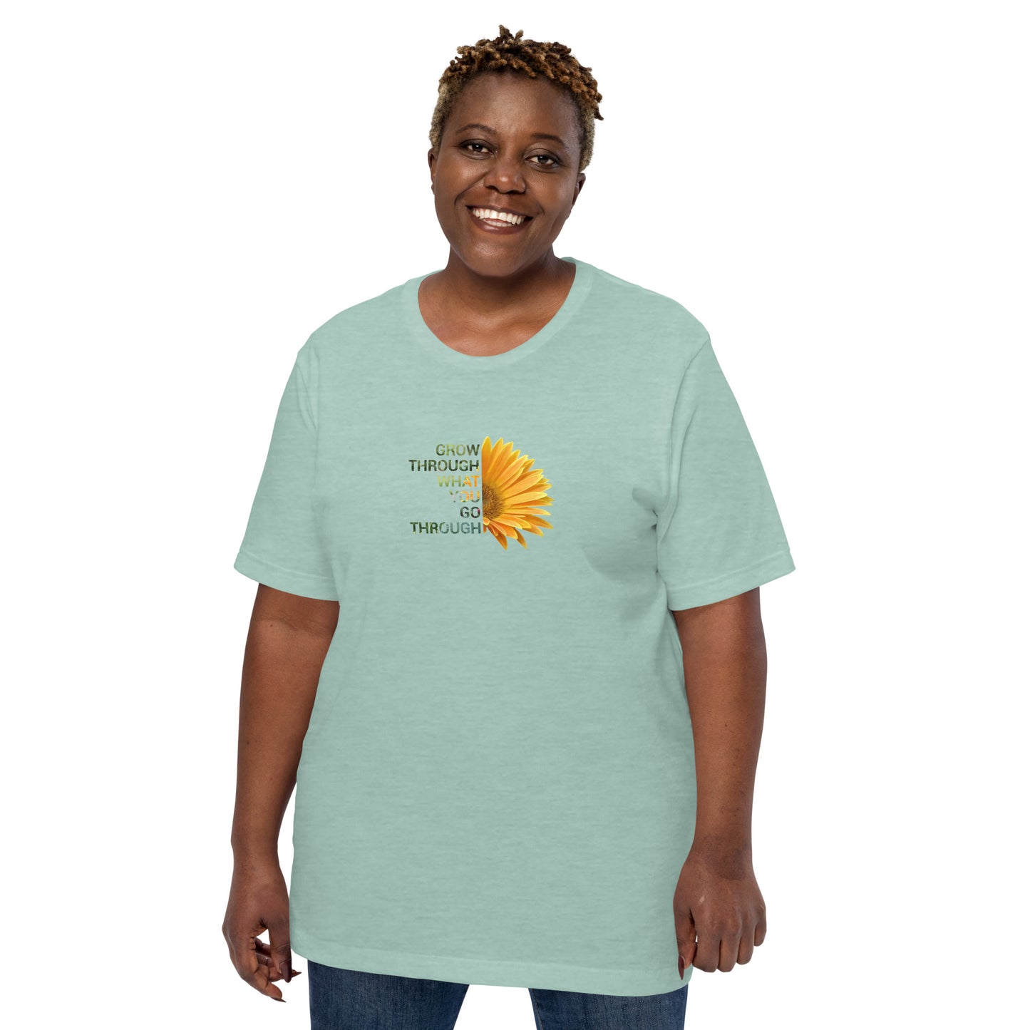 'Grow through what you go through' Unisex t-shirt