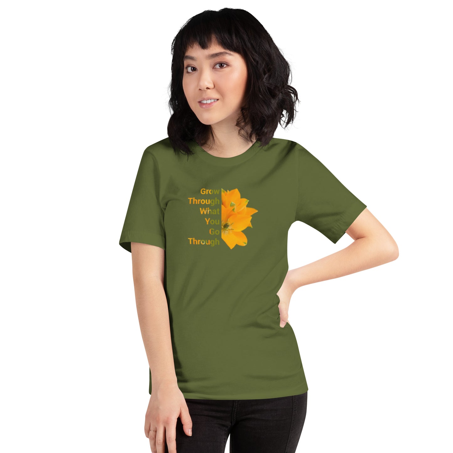 'Grow Through What You Go Through' Unisex t-shirt