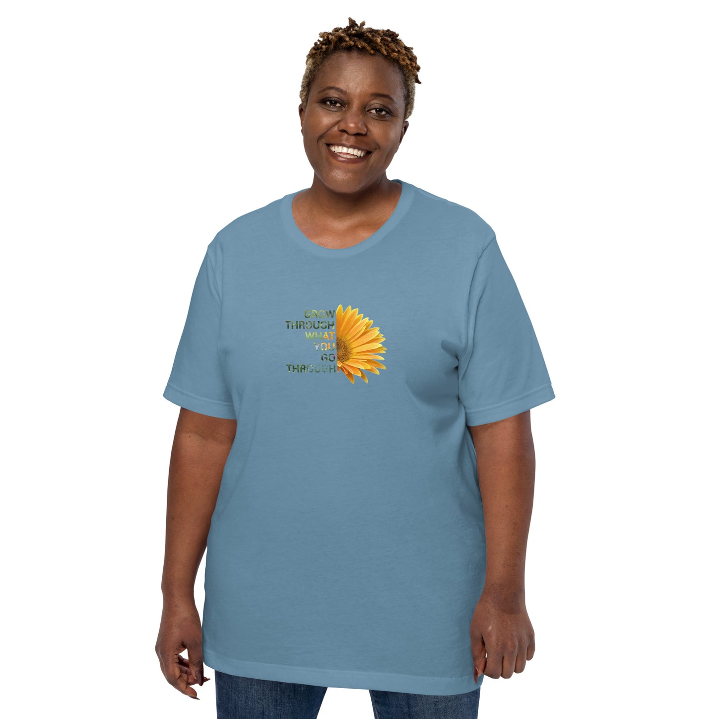'Grow through what you go through' Unisex t-shirt