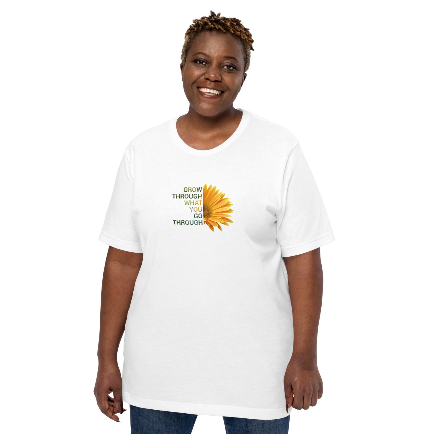 'Grow through what you go through' Unisex t-shirt