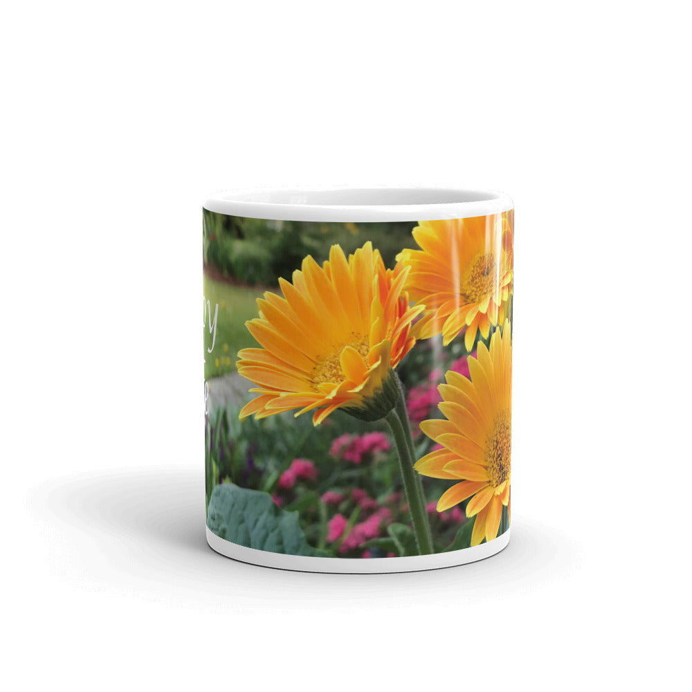 Golden Gerbera Daisies "Enjoy Life"