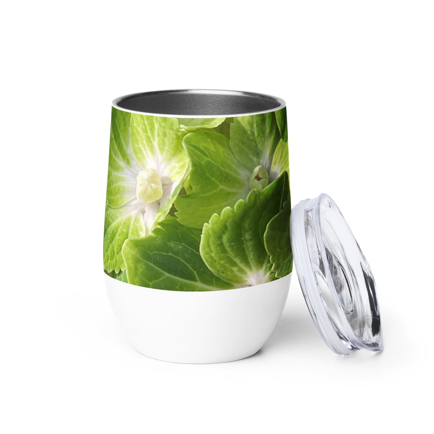 Green Hydrangea Wine tumbler
