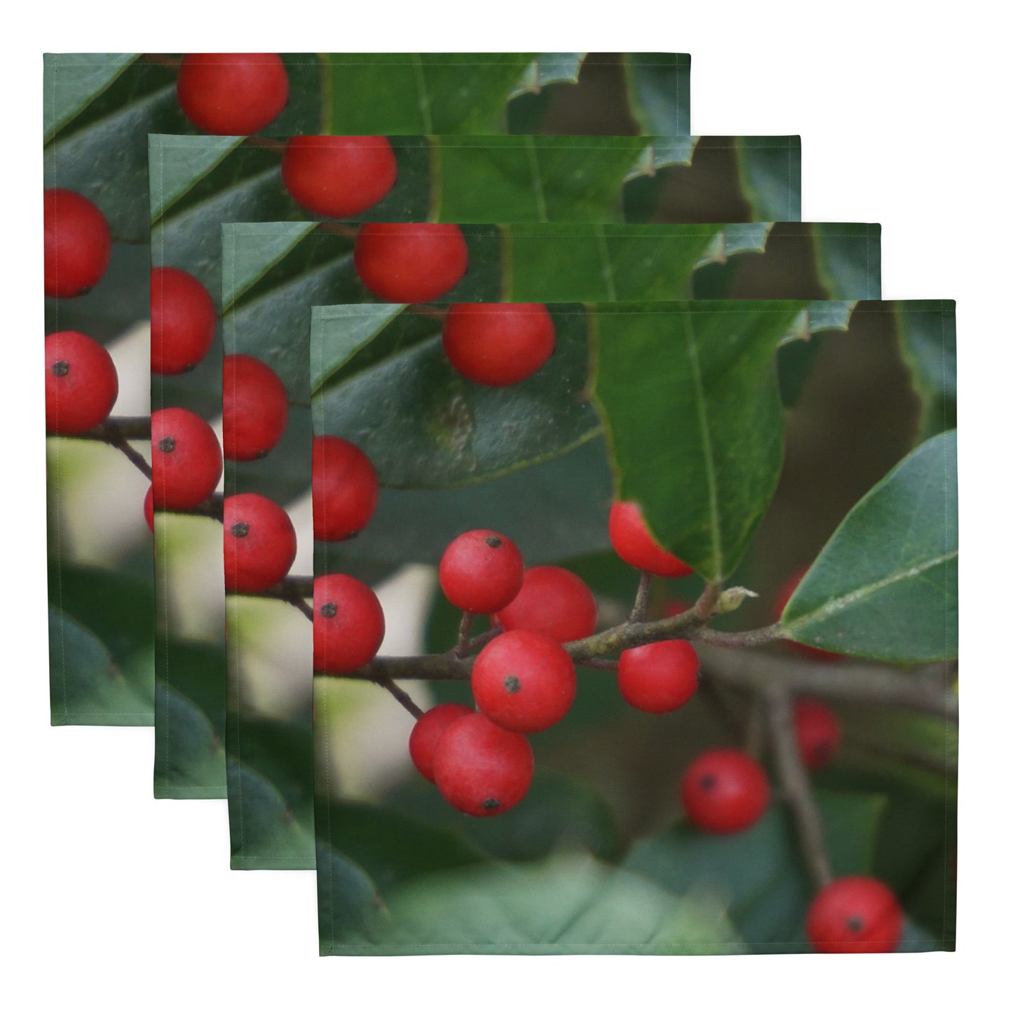 Holly Berries Cloth napkin set