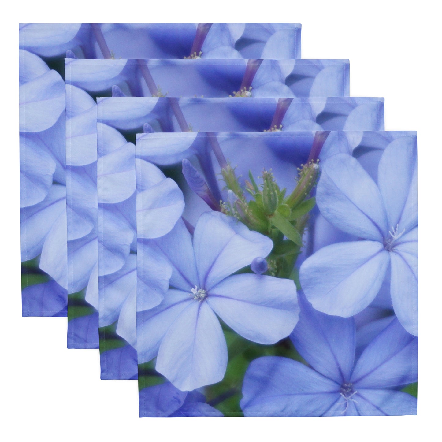 Blue Plumbago Cloth napkin set