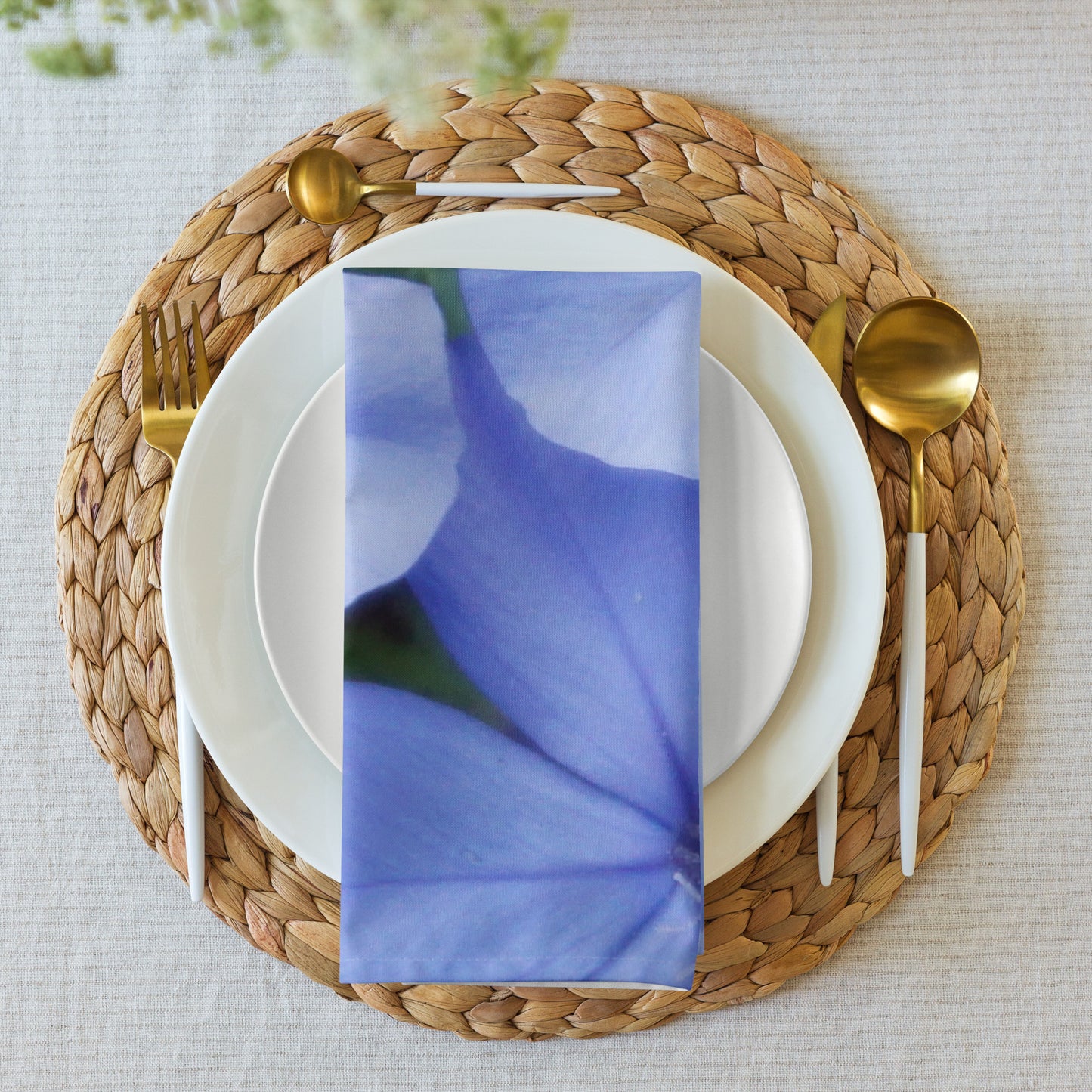 Blue Plumbago Cloth napkin set