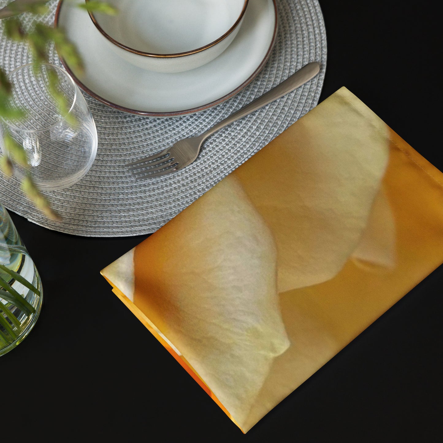 Yellow Rose Cloth napkin set