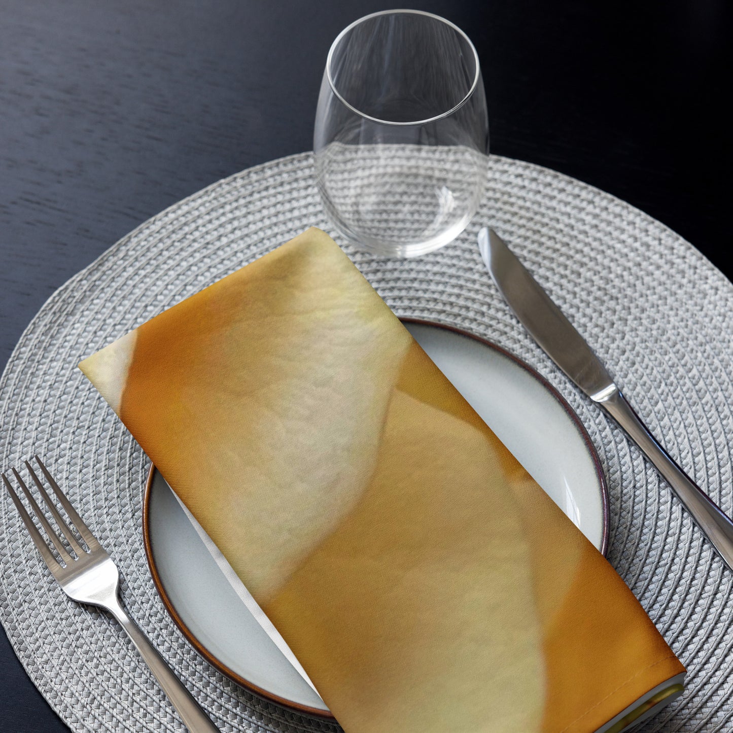 Yellow Rose Cloth napkin set