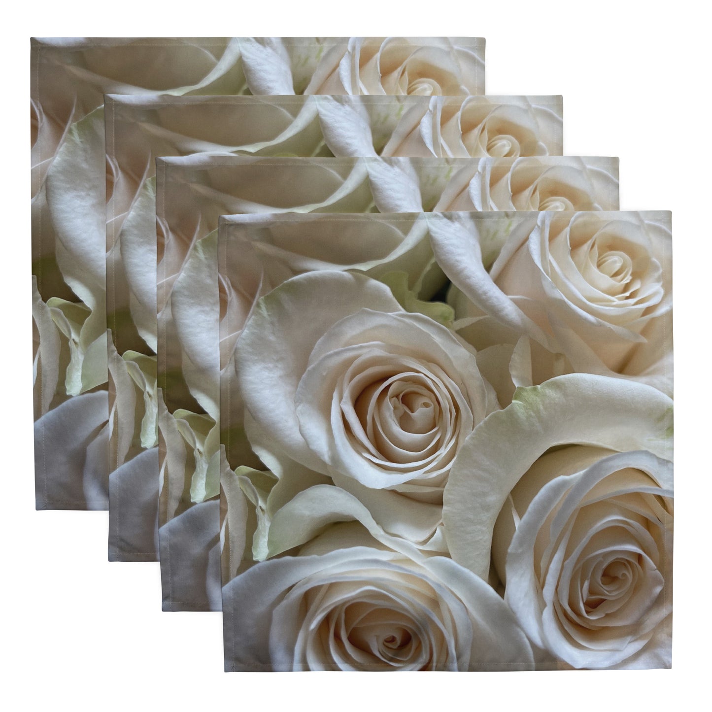 White Roses Cloth napkin set