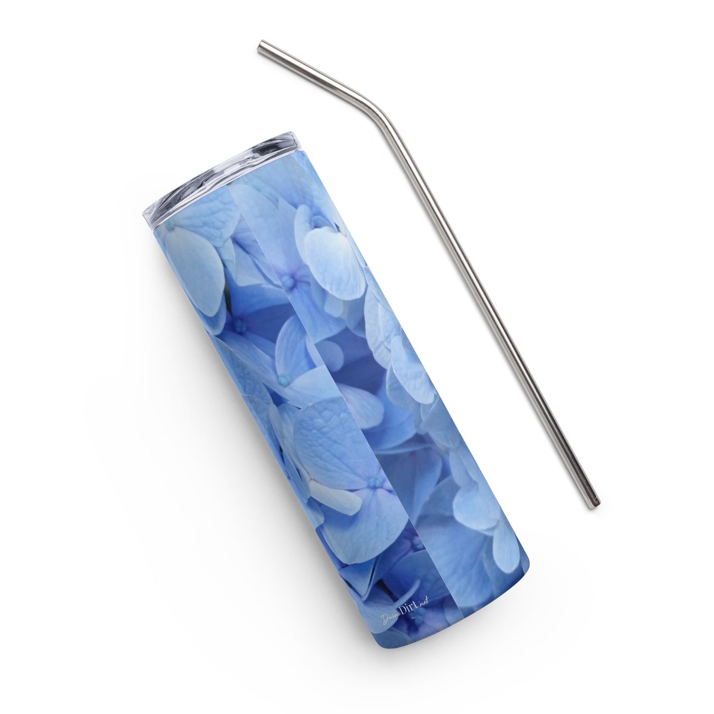 Blue Hydrangea Stainless steel tumbler